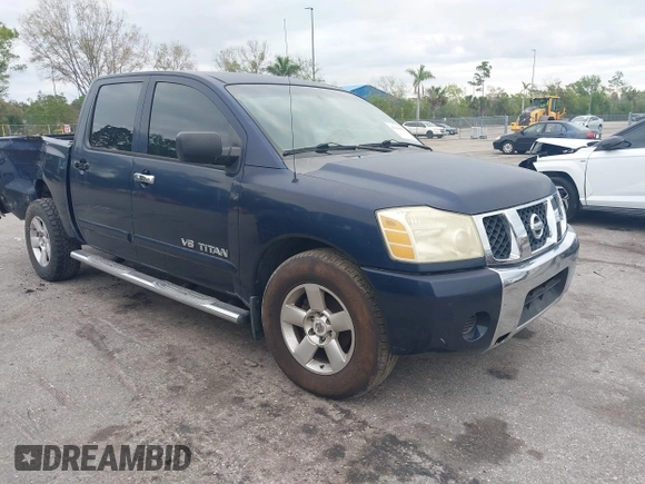 2007 Nissan Titan XE with VIN 1N6BA07AX7N236492, listed as a IAAI auction lot 41668602 with 205,028 mi miles. Bid and sale history available at carsss.com. Image 1.