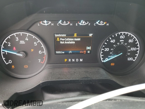 2021 Ford F-150 XL z VIN 1FTEW1CP5MKD10061, wystawiony jako Copart lot #50598155 z przebiegiem 70 055 mil mil oraz Szkoda całkowita • Salvage title. Historia ofert i sprzedaży dostępna na DreamBid. Obrazek 9.