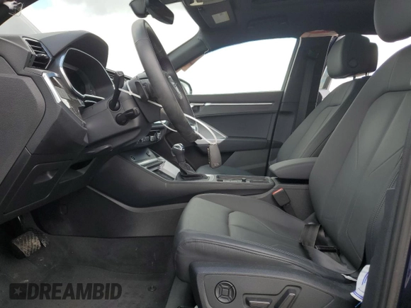 2023 Audi Q3 S line Premium Plus with VIN WA1EECF33P1037116, listed as a Copart auction lot 47653765 with 5,702 mi miles and Salvage title. Bid and sale history available at DreamBid. Image 7.