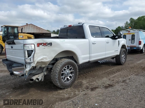 2021 Ford Super Duty F-250 SRW XL with VIN 1FT7W2BTXMED85995, listed as a Copart auction lot 51061045 with 101,276 mi miles and Salvage Title. Bid and sale history available at carsss.com. Image 3.