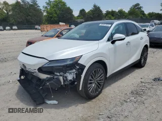 2024 Lexus RX with VIN 2T2BAMCAXRC071481, listed as a Copart auction lot 59457934 with 9,874 mi miles and Salvage Title. Bid and sale history available at carsss.com. Image 1.