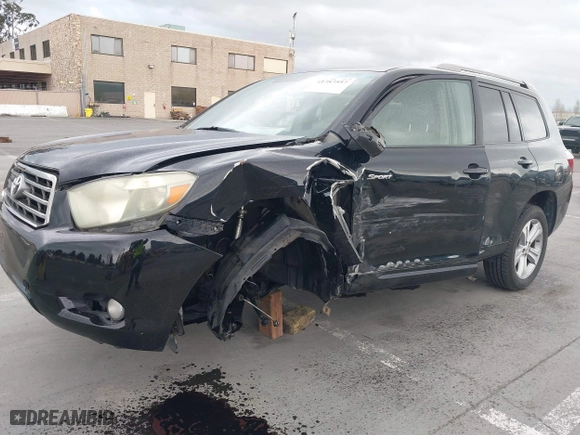 2008 Toyota Highlander Sport with VIN JTEES43A182025741, listed as a IAAI auction lot 41787557 with 168,543 mi miles. Bid and sale history available at carsss.com. Image 6.