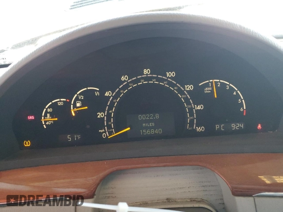 2004 Mercedes-Benz S-Class 4.3L with VIN WDBNG70JX4A392518, listed as a Copart auction lot 85789154 with 156,840 mi miles and Clean Title. Bid and sale history available at carsss.com. Image 9.