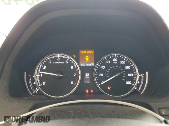 2015 Acura TLX with VIN 19UUB1F37FA010497, listed as a Copart auction lot 62029345 with 182,675 mi miles and Salvage title. Bid and sale history available at DreamBid. Image 9.