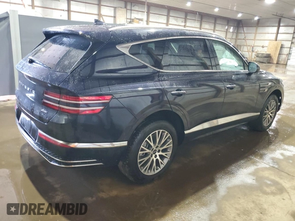 2025 Genesis GV80 Standard with VIN KMUHFESB1SU242026, listed as a Copart auction lot 61806355 with 12,125 mi miles and Clean title. Bid and sale history available at DreamBid. Image 3.