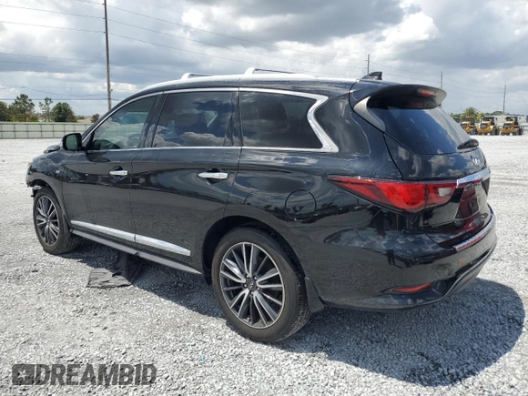 2018 Infiniti QX60 with VIN 5N1DL0MN6JC530919, listed as a Copart auction lot 54763465 with 58,301 mi miles and Salvage Title. Bid and sale history available at DreamBid. Image 2.