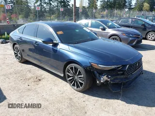 2023 Honda Accord Touring with VIN 1HGCY2F8XPA032989, listed as a IAAI auction lot 42024388 with 17,585 mi miles and . Bid and sale history available at DreamBid. Image 1.
