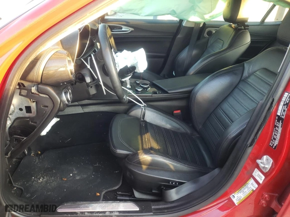 2017 Alfa Romeo Giulia Ti with VIN ZARFAEENXH7561419, listed as a Copart auction lot 74102554 with 0 mi miles and Salvage Title. Bid and sale history available at carsss.com. Image 7.