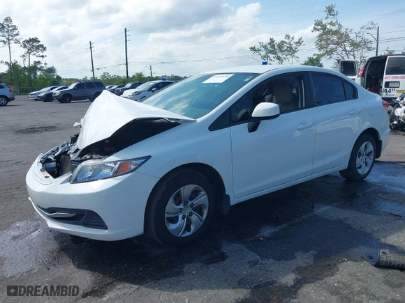 2013 Honda Civic Sdn LX with VIN 2HGFB2F57DH548566, listed as a IAAI auction lot 39173930 with 150,567 mi miles. Bid and sale history available at carsss.com. Image 17.