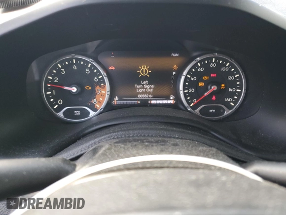 2017 Jeep Renegade Limited with VIN ZACCJBDB9HPF72675, listed as a Copart auction lot 60652875 with 80,552 mi miles and Salvage title. Bid and sale history available at DreamBid. Image 9.