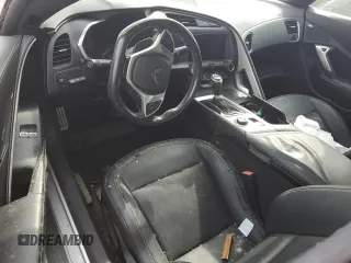 2015 Chevrolet Corvette Z06 2LZ with VIN 1G1YS2D61F5604717, listed as a Copart auction lot 74477974 with 0 mi miles and Salvage Title. Bid and sale history available at carsss.com. Image 8.