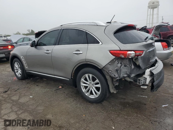 2011 Infiniti FX with VIN JN8AS1MW7BM140159, listed as a Copart auction lot 72942854 with 138,695 mi miles and Salvage title. Bid and sale history available at DreamBid. Image 2.
