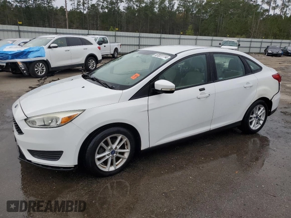 2015 Ford Focus SE with VIN 1FADP3F20FL280829, listed as a Copart auction lot 87031114 with 0 mi miles and Non Repairable. Bid and sale history available at carsss.com. Image 1.