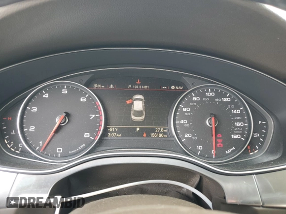 2012 Audi A7 Prestige with VIN WAU2GAFC6CN140635, listed as a Copart auction lot 61007245 with 156,190 mi miles and Clean title. Bid and sale history available at DreamBid. Image 9.