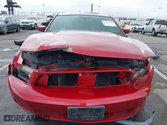 2012 Ford Mustang V6 Premium with VIN 1ZVBP8AM4C5226597, listed as a IAAI auction lot 41931578 with 120,320 mi miles. Bid and sale history available at carsss.com. Image 12.