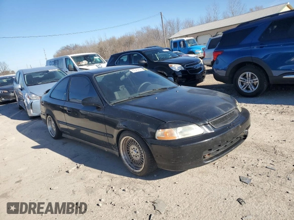 1996 Honda Civic DX with VIN 1HGEJ6125TL069969, listed as a Copart auction lot 82345834 with 204,343 mi miles and Clean Title. Bid and sale history available at carsss.com. Image 4.