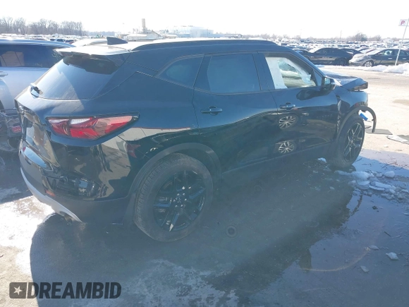 2022 Chevrolet Blazer LT with VIN 3GNKBJRS0NS151862, listed as a IAAI auction lot 41343809 with 54,447 mi miles and . Bid and sale history available at DreamBid. Image 4.