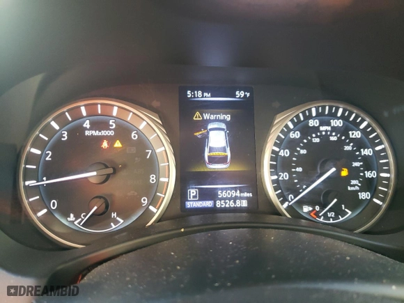 2018 Infiniti Q50 3.0t SPORT with VIN JN1EV7AR1JM444191, listed as a Copart auction lot 82993554 with NaN miles and Salvage Title. Bid and sale history available at carsss.com. Image 9.