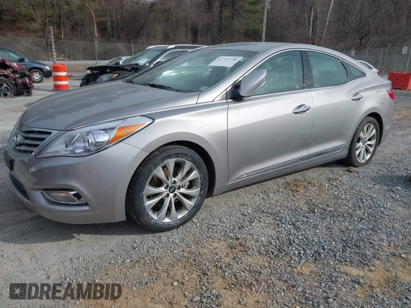 2014 Hyundai Azera Limited with VIN KMHFH4JG2EA373768, listed as a IAAI auction lot 41711780 with 43,447 mi miles and . Bid and sale history available at carsss.com. Image 2.