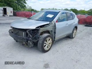 2014 Nissan Rogue SV with VIN 5N1AT2MT1EC863385, listed as a IAAI auction lot 42091681 with 167,761 mi miles and . Bid and sale history available at carsss.com. Image 2.