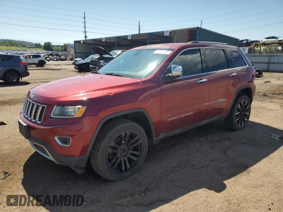 2014 Jeep Grand Cherokee Limited with VIN 1C4RJFBG9EC215979, listed as a Copart auction lot 63651935 with 153,724 mi miles and Clean title. Bid and sale history available at DreamBid. Image 1.