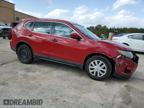 2017 Nissan Rogue S with VIN 5N1AT2MT6HC875830, listed as a Copart auction lot 47899075 with 192,427 mi miles and Salvage Title. Bid and sale history available at carsss.com. Image 4.