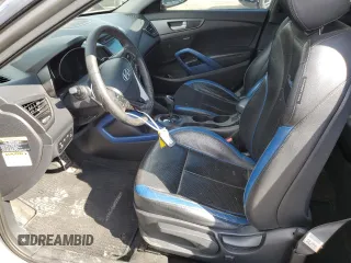 2013 Hyundai Veloster Turbo with VIN KMHTC6AE1DU124502, listed as a Copart auction lot 46489915 with 143,526 mi miles and Salvage title. Bid and sale history available at DreamBid. Image 7.
