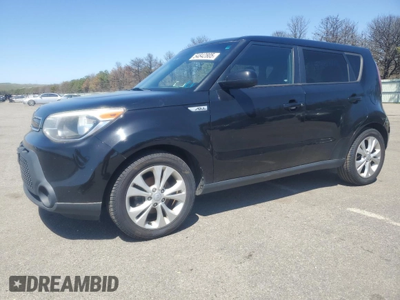 2015 Kia Soul + with VIN KNDJP3A57F7182016, listed as a Copart auction lot 54842805 with 215,332 mi miles and Clean Title. Bid and sale history available at carsss.com. Image 1.