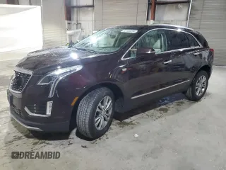 2021 Cadillac XT5 AWD Premium Luxury with VIN 1GYKNDRS0MZ207621, listed as a Copart auction lot 83356234 with 41,828 mi miles and Salvage Title. Bid and sale history available at carsss.com. Image 1.