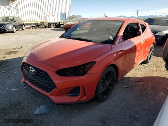 2020 Hyundai Veloster Turbo with VIN KMHTH6AB5LU021072, listed as a Copart auction lot 81272564 with 79,398 mi miles and Salvage Title. Bid and sale history available at carsss.com. Image 1.