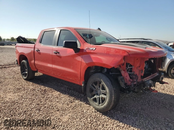 2022 Chevrolet Silverado 1500 Custom Trail Boss with VIN 3GCPDCED7NG668476, listed as a Copart auction lot 82044464 with 29,025 mi miles and Salvage Title. Bid and sale history available at DreamBid. Image 4.