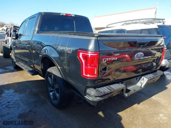 2015 Ford F-150 XLT w/HD Payload Pkg with VIN 1FTFW1EG4FFC97087, listed as a IAAI auction lot 41282930 with 121,506 mi miles. Bid and sale history available at carsss.com. Image 3.
