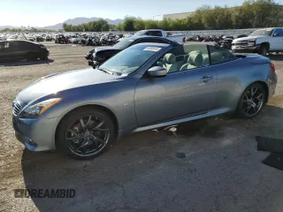 2015 Infiniti Q60 with VIN JN1CV6FE8FM810002, listed as a Copart auction lot 64686444 with 53,493 mi miles and Salvage title. Bid and sale history available at DreamBid. Image 1.