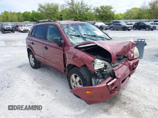 2007 Hyundai Tucson GLS with VIN KM8JM12B27U549064, listed as a IAAI auction lot 42019695 with 223,144 mi miles. Bid and sale history available at carsss.com. Image 1.