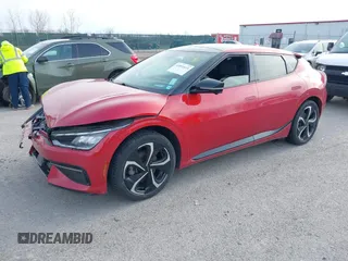 2022 Kia EV6 GT-Line with VIN KNDC4DLCXN5027702, listed as a IAAI auction lot 41891614 with 68,045 mi miles and . Bid and sale history available at DreamBid. Image 2.