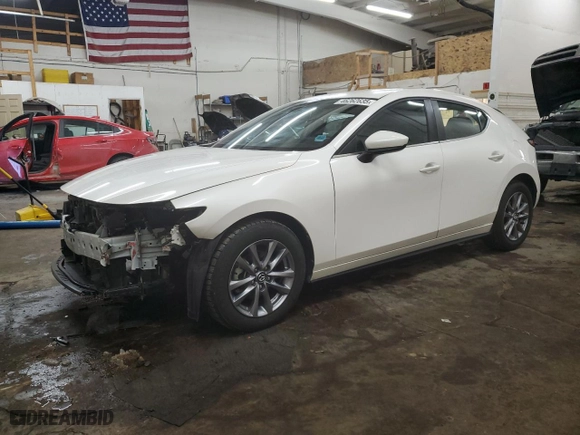 2022 Mazda Mazda3 Hatchback 2.5 S with VIN JM1BPAJL1N1507896, listed as a Copart auction lot 46262635 with 33,645 mi miles and Salvage Title. Bid and sale history available at carsss.com. Image 1.