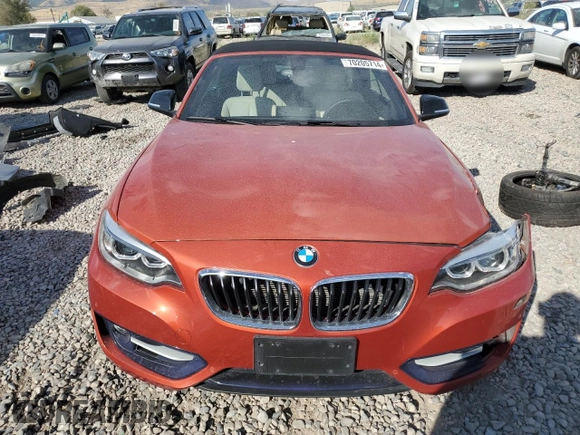 2015 BMW 2 Series 228i xDrive with VIN WBA1K7C50FV235022, listed as a Copart auction lot 70205714 with Not Provided miles and Salvage Title. Bid and sale history available at DreamBid. Image 5.