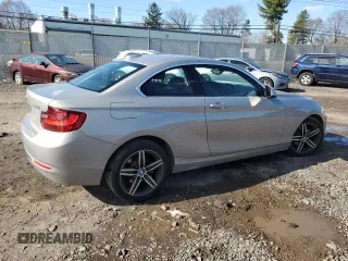 2017 BMW 2 Series 230i with VIN WBA2F9C58HV664464, listed as a Copart auction lot 50491425 with 36,290 mi miles and Salvage title. Bid and sale history available at DreamBid. Image 3.