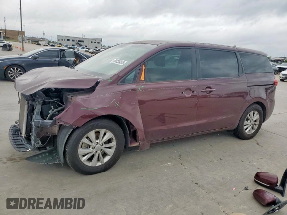 2018 Kia Sedona LX with VIN KNDMB5C12J6379188, listed as a Copart auction lot 55033455 with 118,077 mi miles and Salvage Title. Bid and sale history available at DreamBid. Image 1.