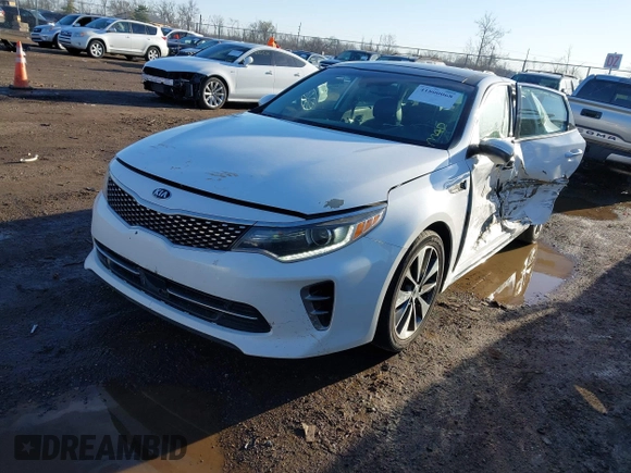 2016 Kia Optima SX Turbo with VIN 5XXGW4L29GG037932, listed as a IAAI auction lot 41800068 with 16,387 mi miles and . Bid and sale history available at carsss.com. Image 17.