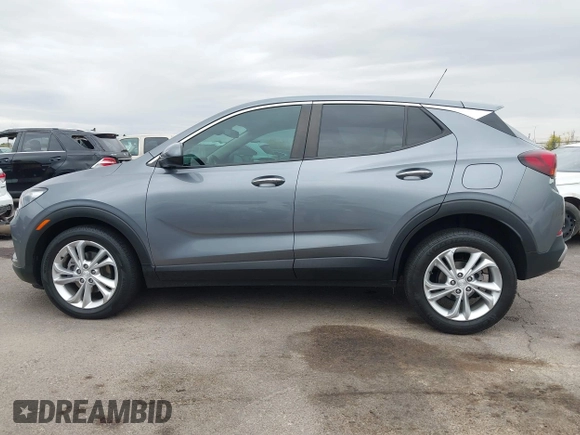 2022 Buick Encore GX Preferred with VIN KL4MMCSL8NB038063, listed as a IAAI auction lot 42194445 with 22,512 mi miles and . Bid and sale history available at DreamBid. Image 14.
