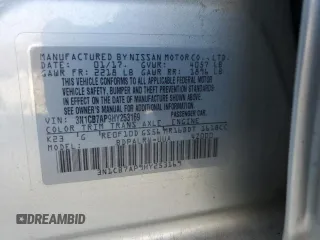 2017 Nissan Sentra SR Turbo с VIN 3N1CB7AP9HY253169, выставлен на аукционе Copart как лот 86797514 с пробегом 54 012 миль миль и Списание • Salvage title. История ставок и продаж доступна на DreamBid. Изображение 12.
