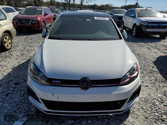 2018 Volkswagen Golf GTI S with VIN 3VW547AU1JM285842, listed as a Copart auction lot 49862985 with 74,999 mi miles and Salvage Title. Bid and sale history available at carsss.com. Image 5.