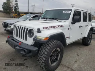 2018 Jeep Wrangler Unlimited Rubicon with VIN 1C4HJXFGXJW258554, listed as a Copart auction lot 55863905 with 60,492 mi miles and Salvage title. Bid and sale history available at DreamBid. Image 1.