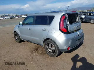 2014 Kia Soul + with VIN KNDJP3A51E7729246, listed as a IAAI auction lot 41976085 with 83,319 mi miles. Bid and sale history available at carsss.com. Image 3.