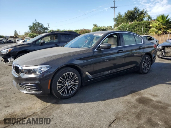 2020 BMW 5 Series 530e with VIN WBAJA9C08LCD44034, listed as a Copart auction lot 63664454 with 97,595 mi miles and Salvage Title. Bid and sale history available at DreamBid. Image 1.