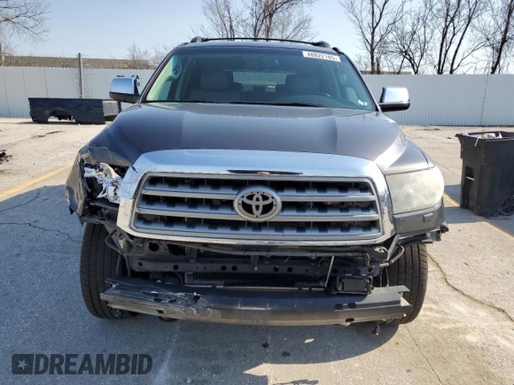 2012 Toyota Sequoia Platinum with VIN 5TDDY5G17CS067282, listed as a Copart auction lot 48822185 with 239,521 mi miles and Salvage Title. Bid and sale history available at carsss.com. Image 5.