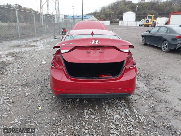 2016 Hyundai Elantra SE with VIN KMHDH4AE9GU586997, listed as a IAAI auction lot 41951871 with 122,473 mi miles. Bid and sale history available at carsss.com. Image 6.