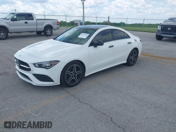 2020 Mercedes-Benz CLA 250 with VIN WDD5J4HB0LN060096, listed as a IAAI auction lot 42220909 with 48,987 mi miles and . Bid and sale history available at DreamBid. Image 2.