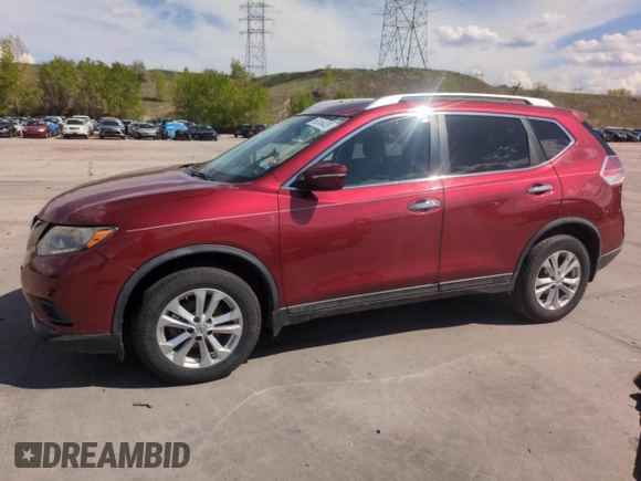 2015 Nissan Rogue SV with VIN KNMAT2MV4FP509263, listed as a Copart auction lot 56246435 with 108,725 mi miles and Clean Title. Bid and sale history available at DreamBid. Image 1.